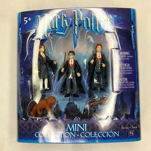 Harry Potter Mini Collection Hermione Ron Crookshanks Figures Mattel 2003 New